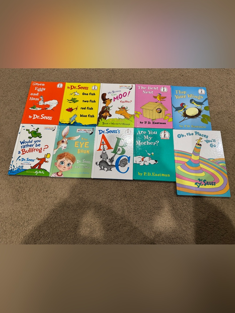 Lot of 10 Dr. Seuss Beginner & Bright And Early Hardcover Books
